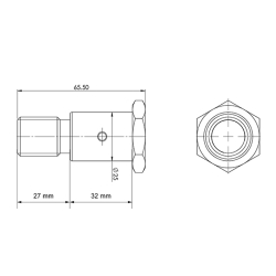 3014020H Svornjak 25x62 mm Zepro